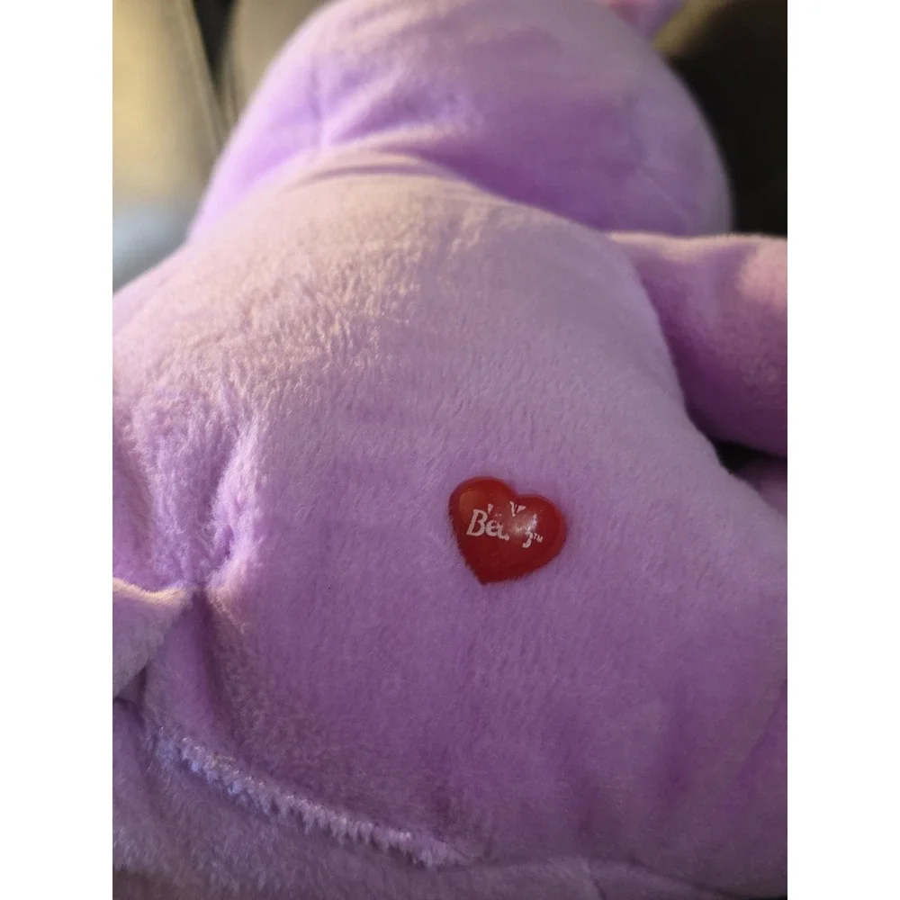 Nanco Care Bears Sitting Share Bear Stuff Toy Purple Lollipop Teddy 15
